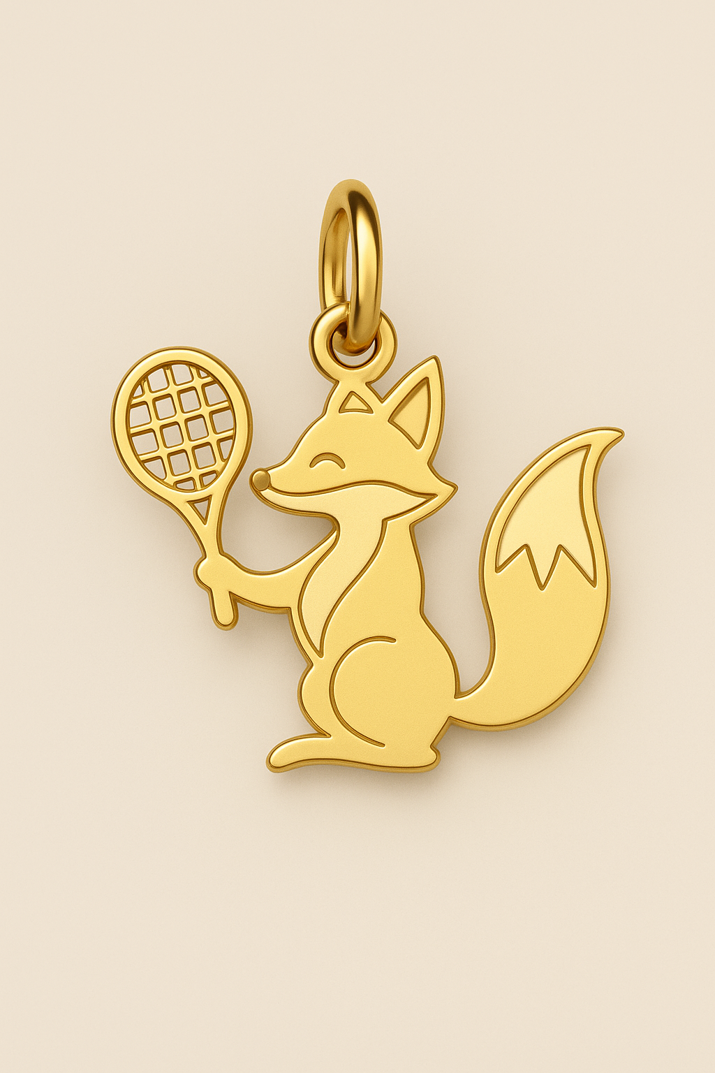 FOX GOLD CHARM