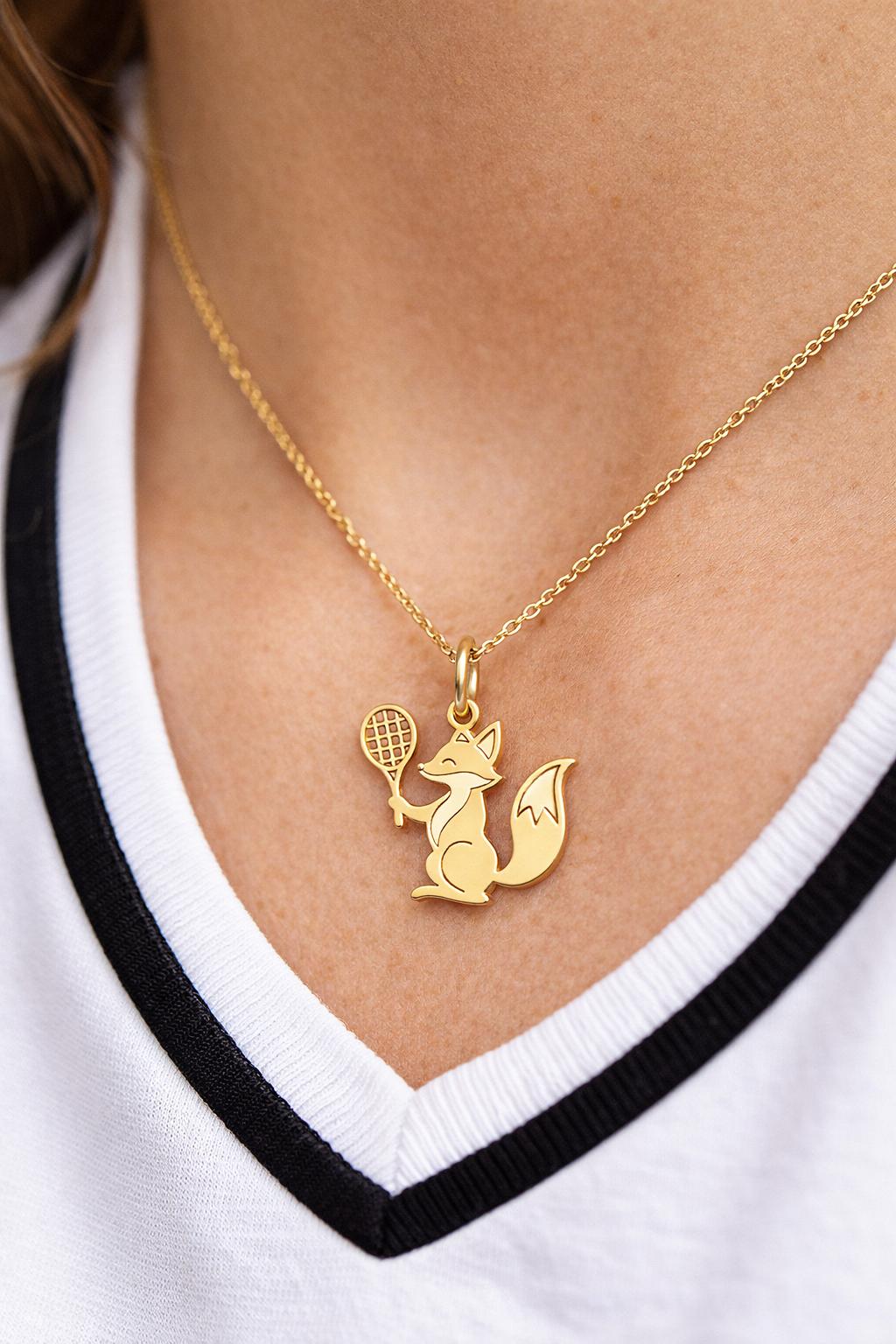 FOX GOLD CHARM