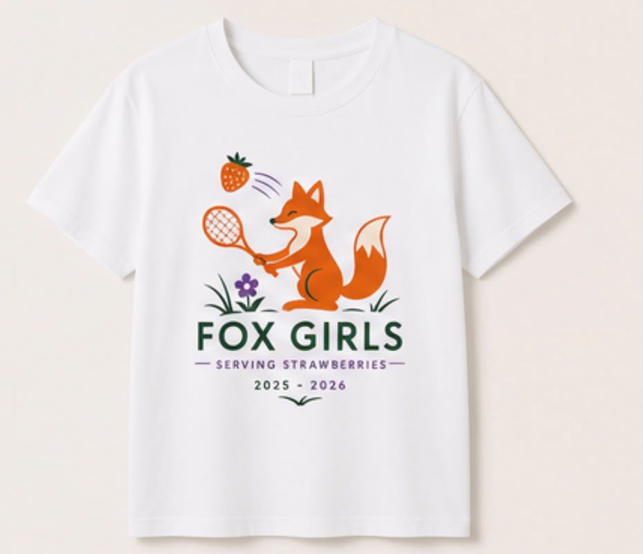 T-shirt Fox Girls piegata