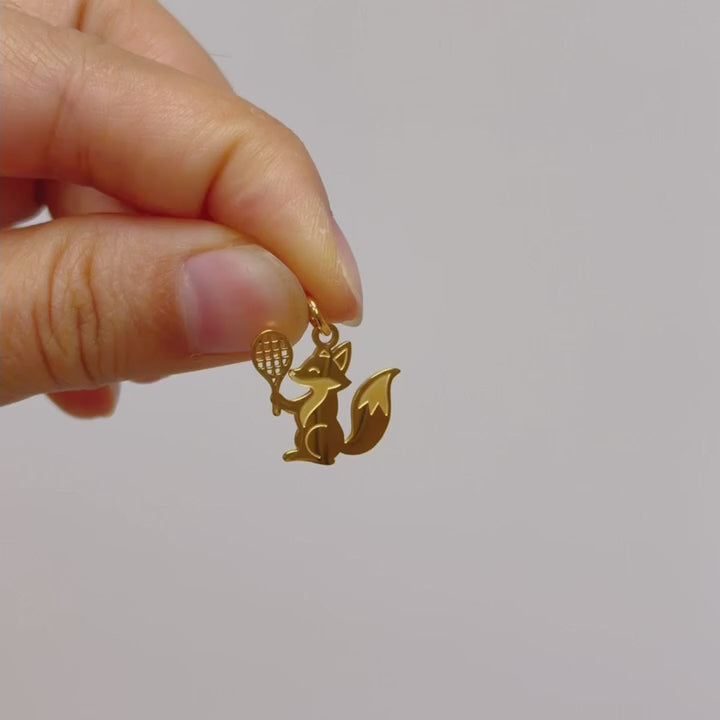 FOX GOLD CHARM